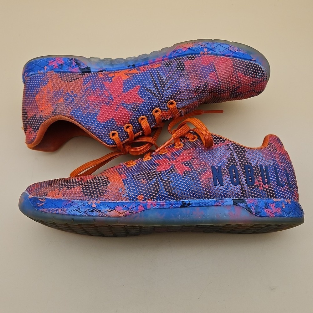 Nobull SF Trainer Low Orange Blue Cross Training Shoes Sneakers M 11 W 12.5